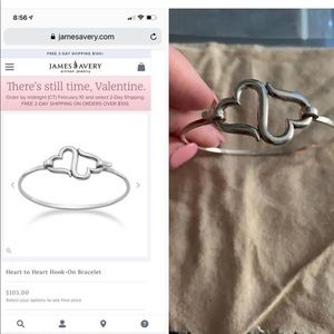 James Avery heart hook bracelet. Like new